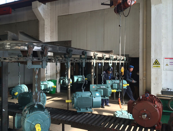 盛華電機流水線